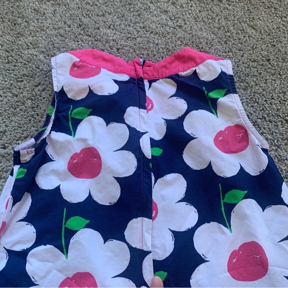 Girls Gymboree Pink Blue Floral Dress Size 10 - Picture 7 of 7